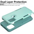 thumbnail image 6 of Xhy Moto G Stylus 5G 2021 Case with Screen Protector Military Grade Full Body Double Layer Protection Shock Drop Resistant TPU Durable Detachable for Motorola Moto G Stylus 5G 2021 Phone- Light Green, 6 of 9