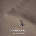 thumbnail image 4 of Cushion Covers 2pc Set (50 X 50 Cm) - Sunbeam Yellow - Solid Dyed Cotton Canvas, 4 of 5