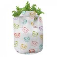 thumbnail image 3 of Baby Grow Bags 5-Pack, Funny Panda Bears, Heavyduty Fabric Pots with Handles for Plants, 2 Sizes, Multicolor, by Ambesonne, 3 of 3