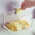 thumbnail image 4 of IBASETOY Clear Transparent Donation Box with Lock Acrylic Suggestion Box for Home and Fundraising, 4 of 8
