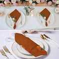 thumbnail image 3 of Red Gourd Cloth Napkins, Floral Modern Art Red Beige Washable and Reusable Dinner Napkins Set of 8, Table Napkin for Kitchen Party Birthday Wedding Hotel Housewarming 20"x20", 3 of 9