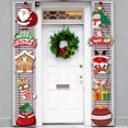 thumbnail image 2 of Pancarta colgante para puerta de porche de Navidad, banderines decorativos de papel para puerta de Navidad, decoraciones para el hogar, Año Nuevo 2024, Noel Navidad, 2 of 5