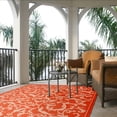 thumbnail image 4 of Safavieh Courtyard Kevin Floral Indoor/Outdoor Area Rug, Terracotta/Natural, 6'7" x 6'7" Square, 4 of 14