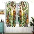 thumbnail image 2 of Jungle Animals Hot Air Balloon Curtains Black Out Curtains for Sliding Glass Doors Bedroom Living Room Bathroom 2 Panels Set, 2 of 5