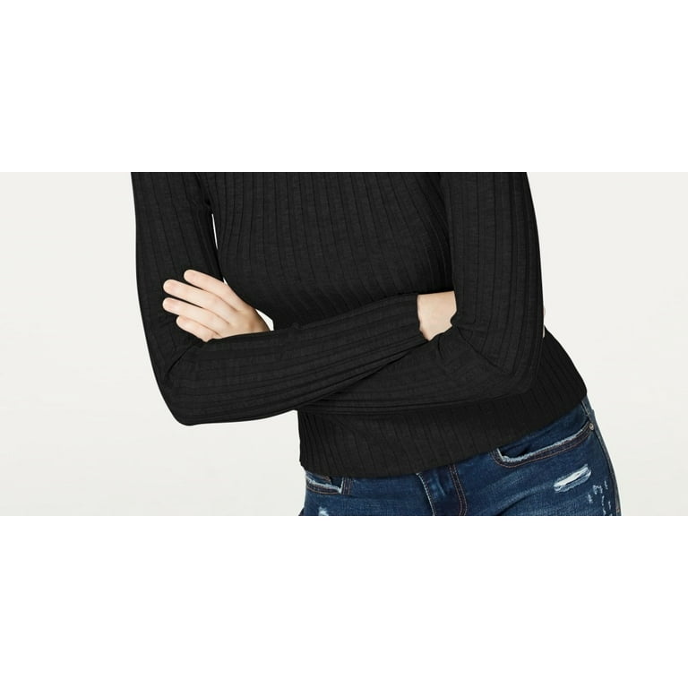 Seamless 3D Performance Knit Turtleneck Sweater, FINTA V1.Y7.02, Black