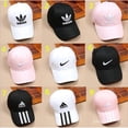thumbnail image 3 of Gorra De Béisbol Nike Moda Hombres Y Mujeres Doblado Aleros Pareja Ajustable Hip Hop Sombrero k7SF, 3 of 4