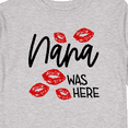 thumbnail image 4 of Inktastic Nana Was Here Red Kisses Boys or Girls Long Sleeve Toddler T-Shirt, 4 of 5
