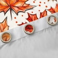 thumbnail image 4 of Manfei Orange Maple Leaf Curtains for Living Room, Fall Autumn Blackout Curtains Set of 2 (42x84), Plant Botanical Curtains and Drapes (42x84), Living Room Curtains Room Decor, 4 of 6