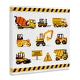 thumbnail image 2 of Stupell Industries Contemporary Construction Vehicles with Warning Canvas Art, 17 x 17, by Creative Studio, 2 of 8