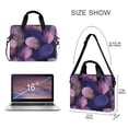 thumbnail image 3 of 16" Laptop Briefcase for Work Travel Laptop Shoulder Bag Carrying Handbag Laptop Case Pink and Purple Palm Leaves, 3 of 8