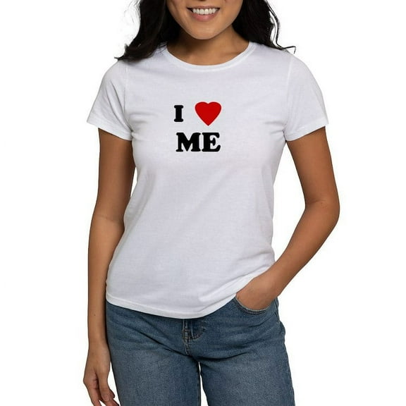 CafePress - I Love ME Women's T Shirt - Women's Classic T-Shirt