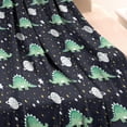 thumbnail image 3 of DarkBlue Cartoon Dinosaurs Space Pattern Blanket,Comfortable Soft Flannel Throw Blanket,All Season,Warm Lightweight Blankets for Sofa Bed Couch Living Room Chair,30"x40", 3 of 4