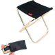 thumbnail image 1 of Taburete plegable portátil, mini taburete para acampar, asiento plegable de aluminio, silla ultraligera con bolsa de almacenamiento para senderismo, viajes, pesca, barbacoa, picnic, color negro, 1 of 5