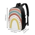 thumbnail image 4 of YFYANG 17" Laptop Backpack, Retro Rainbow Pattern Fashion Travel Work Backpack with USB and Headphone Cable Interface for Men and Women, 4 of 8