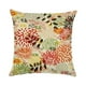 thumbnail image 2 of Funda de almohada con tema de hojas geométricas y crisantemos D, 2 of 6
