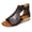 Coffee, variant on NOKIO Trendy Women'S Slide Sandals Sandals For Women Platform Sandals Wedge Ankle Strap Open Toe Sandals Women's Ankle Strap Low Wedge Sandals