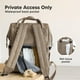 thumbnail image 5 of Mochila para Pañales Impermeable Grande KeaBabies con Cambiador Marrón, 5 of 9