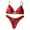 Red, variant on VerPetridure Bathing Suit for Women 2 Piece Bikini Women Push-Up Padded Bra Beach Bikini Set Swimsuit Swimwear