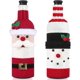 thumbnail image 1 of 2 uds suéter de Navidad cubierta de botella de vino, suéter de botella de vino hecho a mano para decoraciones navideñas en forma de suéter de Navidad decoraciones de fiesta Banban, 1 of 2