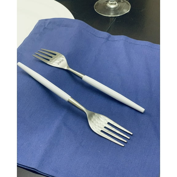 Vibhsa 6-PC Salad Forks Serving for 6 (Hammered Mouth)