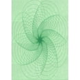 thumbnail image 1 of Ahgly Company Machine Washable Indoor Rectangle Transitional Mint Green Area Rugs, 2' x 3', 1 of 7