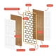 thumbnail image 2 of puerta de tambor interior 6 paneles blanco 2.13 m x 70 x 3.5 cm, 2 of 8