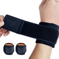 thumbnail image 1 of Wrist compression band and wrist band, suitable for tendinitis, gym, exercise, even size adjustable, 1 of 6