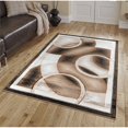 thumbnail image 2 of MDA Home Glamour Dark Brown/Black Polypropylene Area Rug - 3'9" x 5'9", 2 of 3