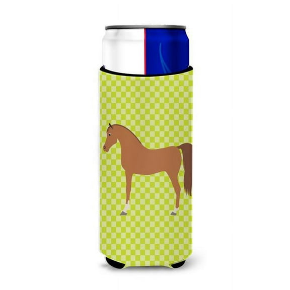Carolines Treasures BB7737MUK Arabian Horse Green Michelob Ultra Hugger for Slim Cans