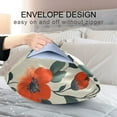 thumbnail image 4 of Yayeee Pillowcase Standard Size Set of 2 Satin Wrinkle Resistant Pillow Case, Large Red Floral Pattern, 4 of 7