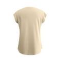 thumbnail image 6 of ZyeKqe Womens Summer Top Cap Sleeve Shirts Crewneck T Shirts Solid Color Loose Fitted Casual Tees, 6 of 9
