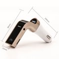 thumbnail image 2 of Kit de coche compatible con Bluetooth Manos libres Transmisor FM Radio Reproductor de MP3 Cargador USB-116517 Tmvgtek Autopartes, 2 of 8