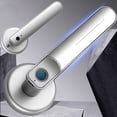 thumbnail image 3 of Serrure de Porte, Poignée de Serrure à Empreinte Digitale USB Rechargeable Anti-Vol Biométrique Intelligente Entrée Sans Clé Serrure Électronique avec 2 Clés, Facile à Installer, 3 of 7