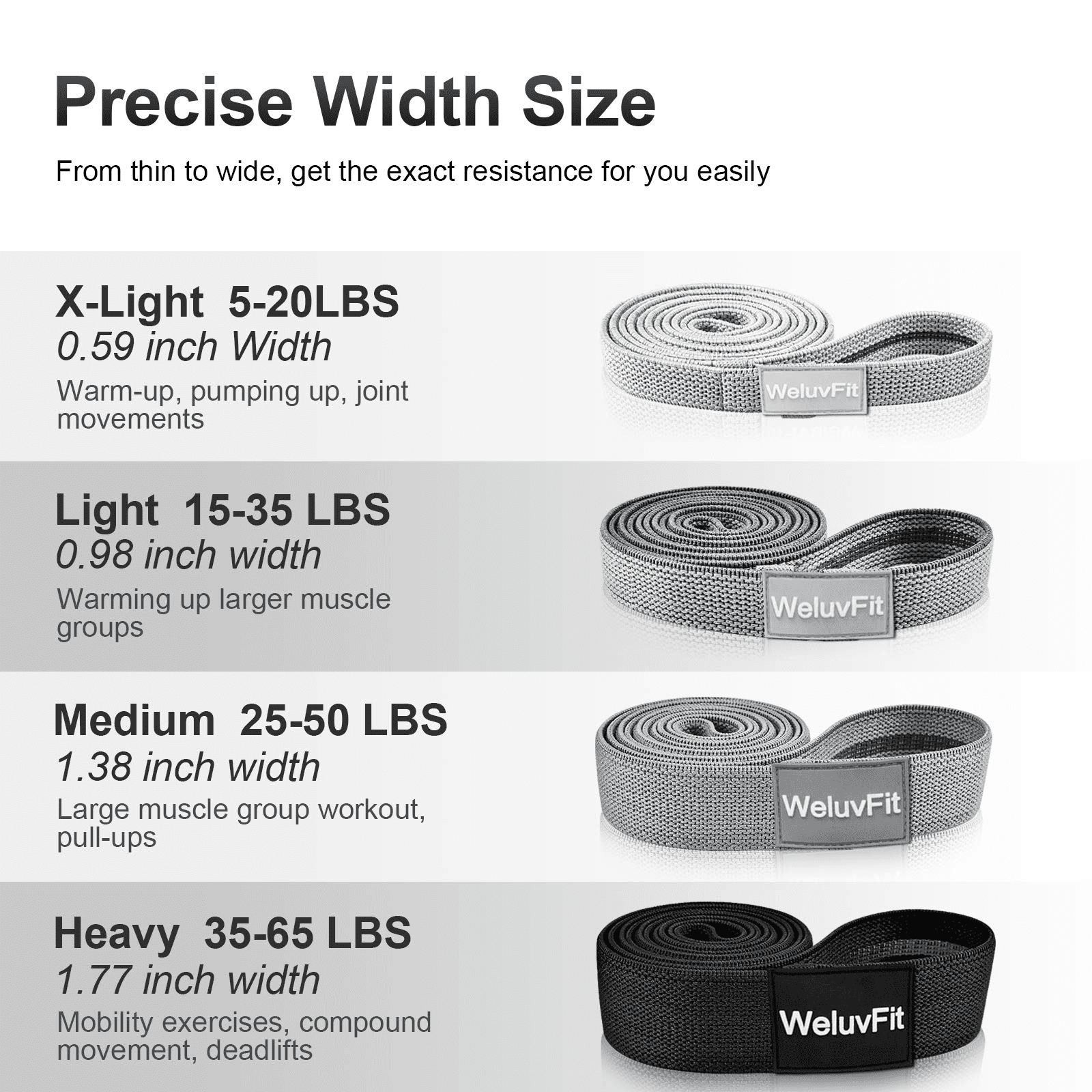 Weluvfit resistance bands sale