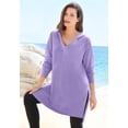 thumbnail image 3 of Roaman's Women's Plus Size French Terry Tunic Hoodie, 3 of 5