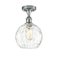 thumbnail image 3 of Innovations Lighting  Athens Water Glass - 1 Light 8" Semi-Flush Mount Clear Water Glass/Polished Chrome, 3 of 5