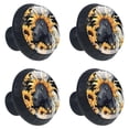 thumbnail image 2 of 4 Pcs Sunflower Unicorn Knobs for Kitchen Cabinet Cupboard Dresser Bookcase Drawer Pulls Handles Round Home Decor, 2 of 8