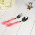 thumbnail image 3 of EeaseCA Children's Spoon and Fork Set Toddler Stainless Steel Flatware Tableware with Cartoon Handle (Blue), 3 of 4