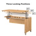 thumbnail image 3 of Bush Furniture Somerset 72W 3 Position Sit Stand L Desk in Maple Cross, 3 of 7