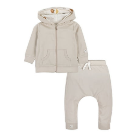 

Little Star Organci Baby Unisex 2Pc Hoodie & Harem Jogger Set Size Newborn-24M