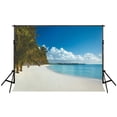 thumbnail image 2 of BSDHOME Polyester 7x5ft Summer Beach Photography Backdrops for Photographers Seaside Photo Backdrop for Wedding, 2 of 3
