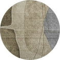 thumbnail image 2 of Addison Rugs Mayfield Washable Transitional Modern Brown Round Rug, 8' x 8', 2 of 5