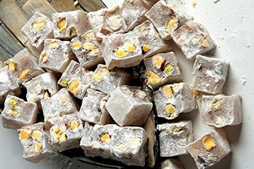 Imported Turkish Delight Pistachio Lokum, 1LB. Includes Our Exclusive HolanDeli Chocolate Mints