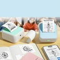 thumbnail image 3 of Portable Thermal Printer Mini Printer with Stickers Printer for Notes Journal DIY Kids Gift Green, 3 of 8