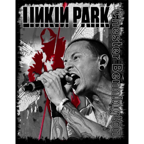 Linkin Park Chester Bennington Poster Live Rock Music Wall Art Iconic Band Decor Size 24x36 Unframed Poster