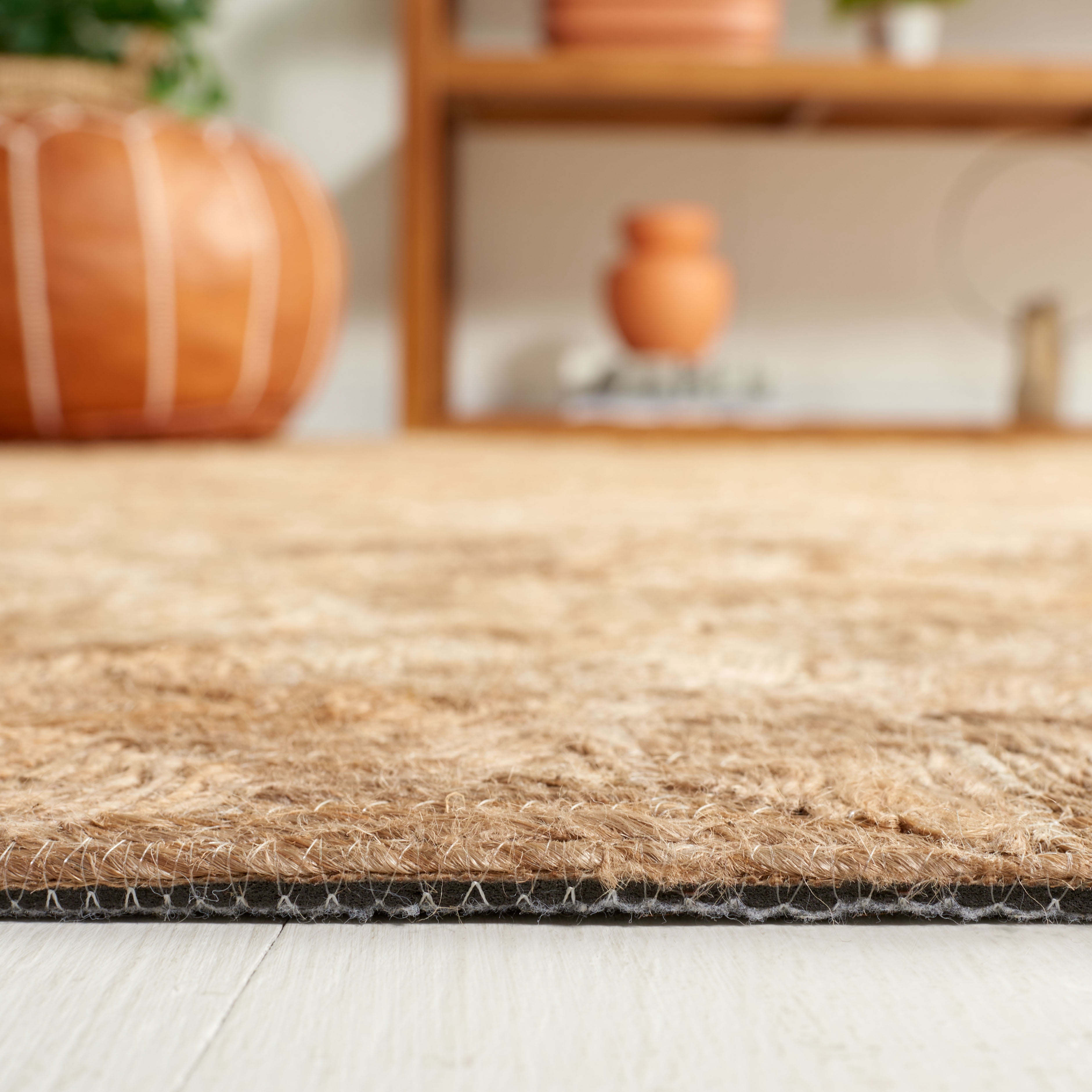 SAFAVIEH Natural Fiber Edwyna Geometric Area Rug, Natural, 4' x 6'