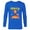 Royal, variant on Disney and Pixar’s Turning Red Mei Respect the Hustle - Long Sleeve T-Shirt for Men - Customized-Royal