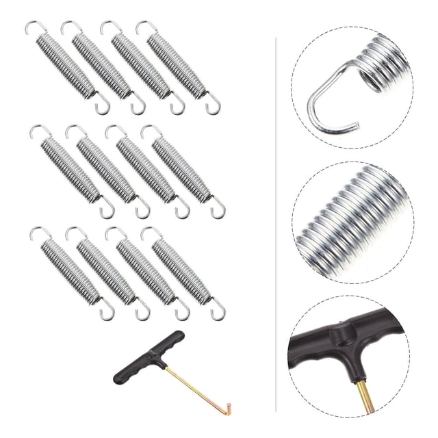 UPOUART 12 x Springs for Trampoline Installation Good Tension High Structural Reliability 5.31X0.86X0.86in