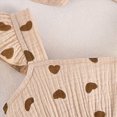 thumbnail image 6 of TOWED22 Infant Toddler Girl 2 Piece Cute Clothes Sets Sleeveless Tank Top and Shorts Lovely Outfits Baby Summer Clothing(Khaki,6-9 M), 6 of 8