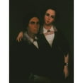 thumbnail image 2 of Anonymous 15x18 Black Ornate Wood Framed Double Matted Museum Art Print Titled - Untitled (Mother and Daughter of Mr. Buenaventura Valentin) (1856), 2 of 5